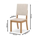Ver imagem 4 de Mesa de Jantar 6 Lugares Lilian com Vidro Nature/off White/linho - Pnr Móveis