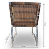 Conjunto de Mesa Fibra Sintética Melon - 4 cadeiras + 1 Mesa - 6