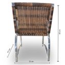 Ver imagem 6 de Conjunto de Mesa Fibra Sintética Melon - 4 cadeiras + 1 Mesa