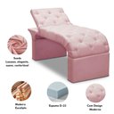 Ver imagem 4 de Maca Estofada Estética Cílios Regulável Spa Suede Ana Clara Cor:rosê