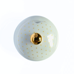 Açucareiro de Porcelana Masha Coração Dourado - Casa Toco - 3