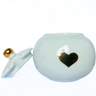 Açucareiro de Porcelana Masha Coração Dourado - Casa Toco - 2