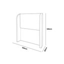 Ver imagem 4 de Cabeceira Solteiro Estofada Ideal para Cama Box 100cm Bouclé - Creme Whisky