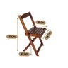 Cadeira Dobrável Retrátil de Madeira Imbuia - 5
