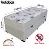 Cama Box Baú Solteiro Conjugado de Mola Suede Bege com Auxiliar Bicama 3 em 1 - Votobox - 3