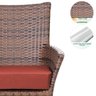 1 Sofá Topazio Varanda Jardim Sacada Area Aluminio Fibra Argila A16 - 3