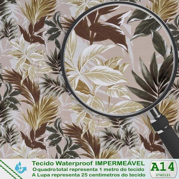 1 Sofá Topazio Varanda Jardim Sacada Area Aluminio Fibra Capuccino A14 - 4