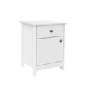 Ver imagem 1 de Mesa de Cabeceira Colonial com 1 Gaveta MB2014 Branco