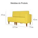 Ver imagem 5 de Poltrona Decorativa Alice Pés Trapézio Suede Amarelo - Ds Estofados