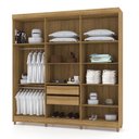 Ver imagem 2 de Guarda Roupa Casal 6 Portas 218 Cm Elegância Nature/champanhe - Pallazio
