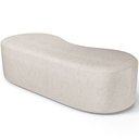 Ver imagem 7 de Puff Decorativo Orgânico para Living Quarto 140cm Orbit W01 Linho Cru - Lyam Decor