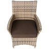2 Poltronas Topazio Varanda Jardim Sacada Area Aluminio Fibra Capuccino A21 - 6