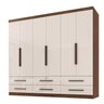 Guarda Roupa Casal Maximus Plus 6 Portas de Bater 6 Gavetas  - 2