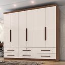 Ver imagem 6 de Guarda Roupa Casal Maximus Plus 6 Portas de Bater 6 Gavetas