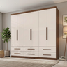 Guarda Roupa Casal Maximus Plus 6 Portas de Bater 6 Gavetas  - 1