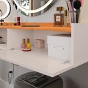 Ver imagem 7 de Penteadeira Camarim Decor Suspensa Mesa Bancada Cantinho Maquiagem Porta Nicho Decoração Quarto