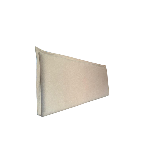 Cabeceira Estofada King Italiana Não É Segredo Linho Impermeável Bege 195x60