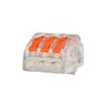 100x Conector Elétrico Emenda Rápida Alavanca Borne 3 Fios - 2