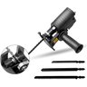 Adaptador de Serra Tico Tico Portátil Multifuncional com 3 Laminas Preto de Broca Elétrica Sawconver - 4