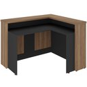 Ver imagem 5 de Balcão de Atendimento para Recepção em L Unik A02 Nogal Preto - Lyam Decor