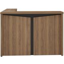 Ver imagem 2 de Balcão de Atendimento para Recepção em L Unik A02 Nogal Preto - Lyam Decor
