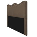 Ver imagem 4 de Cabeceira Solteiro Bari P02 90 cm Para Cama Box Suede Marrom