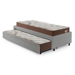 Bicama Box Viúva 126x208 Courino Linho com 2 Colchões Relax Adorabile Molas Ensacadas - 9