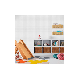 Papel de Parede Vinílico Sonhos Ref 4222 Quadriculado Cinza Claro 52cm X 10m - 2