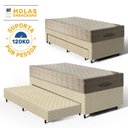 Ver imagem 5 de Cama Box com Colchão de Molas Ensacadas Ortobom Airtech Springpocket + Auxiliar Unique Solteiro 88cm