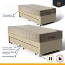 Ver imagem 4 de Cama Box com Colchão de Molas Ensacadas Ortobom Airtech Springpocket + Auxiliar Unique Solteiro 88cm