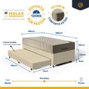 Ver imagem 6 de Cama Box com Colchão de Molas Ensacadas Ortobom Airtech Springpocket + Auxiliar Unique Solteiro 88cm
