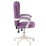 Cadeira de Escritório Prisma Base Branca Diretor - Lilás - 3