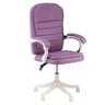 Cadeira de Escritório Prisma Base Branca Diretor - Lilás - 1