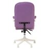Cadeira de Escritório Prisma Base Branca Diretor - Lilás - 5