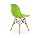 Ver imagem 3 de Conjunto Mesa de Jantar Maitê 80cm Preta com 4 Cadeiras Charles Eames - Verde