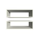 Ver imagem 4 de Par de Nichos Retangular P15cm Minimalista Branco Mdf Organizador Dormitorio Bebe Infantil Kids