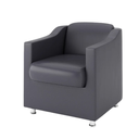 Ver imagem 4 de Kit 8 Poltronas Bia Decorativa Reforçada Recepção Clínica Salão Sala de Estar Courino:cinza
