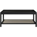 Ver imagem 1 de Mesa de Centro para Sala de Estar Pés Madeira Moss A03 Nero Preto