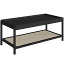 Ver imagem 2 de Mesa de Centro para Sala de Estar Pés Madeira Moss A03 Nero Preto