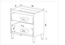 Ver imagem 2 de Balcão para Cozinha 02 Gavetas sem tampo Quiditá 80cm Fumê