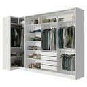 Ver imagem 6 de Guarda-roupa Modulado Neo + Guarda-roupa Royale 3 Portas de Correr Branco Madesa