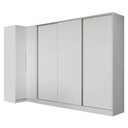 Ver imagem 3 de Guarda-roupa Modulado Neo + Guarda-roupa Royale 3 Portas de Correr Branco Madesa