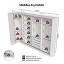 Ver imagem 4 de Guarda-roupa Modulado Neo + Guarda-roupa Royale 3 Portas de Correr Branco Madesa