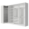 Guarda-roupa Modulado Neo + Guarda-roupa Royale 3 Portas de Correr Branco Madesa - 10