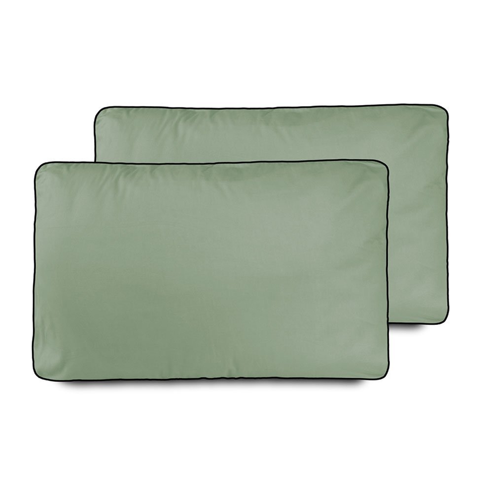Fronha de Travesseiro Colorlife 100% algodão com vivo Verde - 1