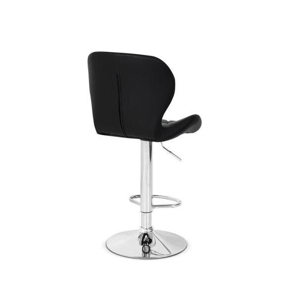 Conjunto Mesa Bistrô Geovana 60cm Preta com 2 Banquetas Slim - Preta - 5