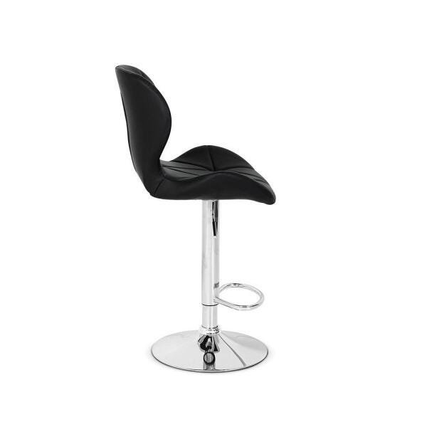 Conjunto Mesa Bistrô Geovana 60cm Preta com 2 Banquetas Slim - Preta - 4