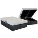 Ver imagem 1 de Cama Box Baú Queen: Colchão Ortopédico Herval D28 / Ag65 Frontier + Base Crc Suede Gray(158x198)