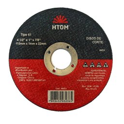 Disco de Corte Fino 4-1/2 Pol. para Inox Metal 40563 HTOM - 1