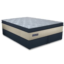 Cama Box Casal King Size 193x203x78cm Royal Blue Gazin Colchões Megasul - 1